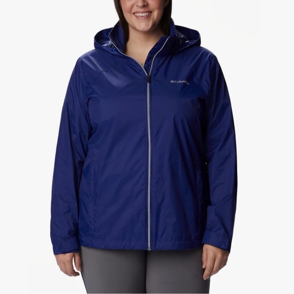 Columbia Long Lined Switchback Jacket Navy size L NWT - Picture 1 of 8